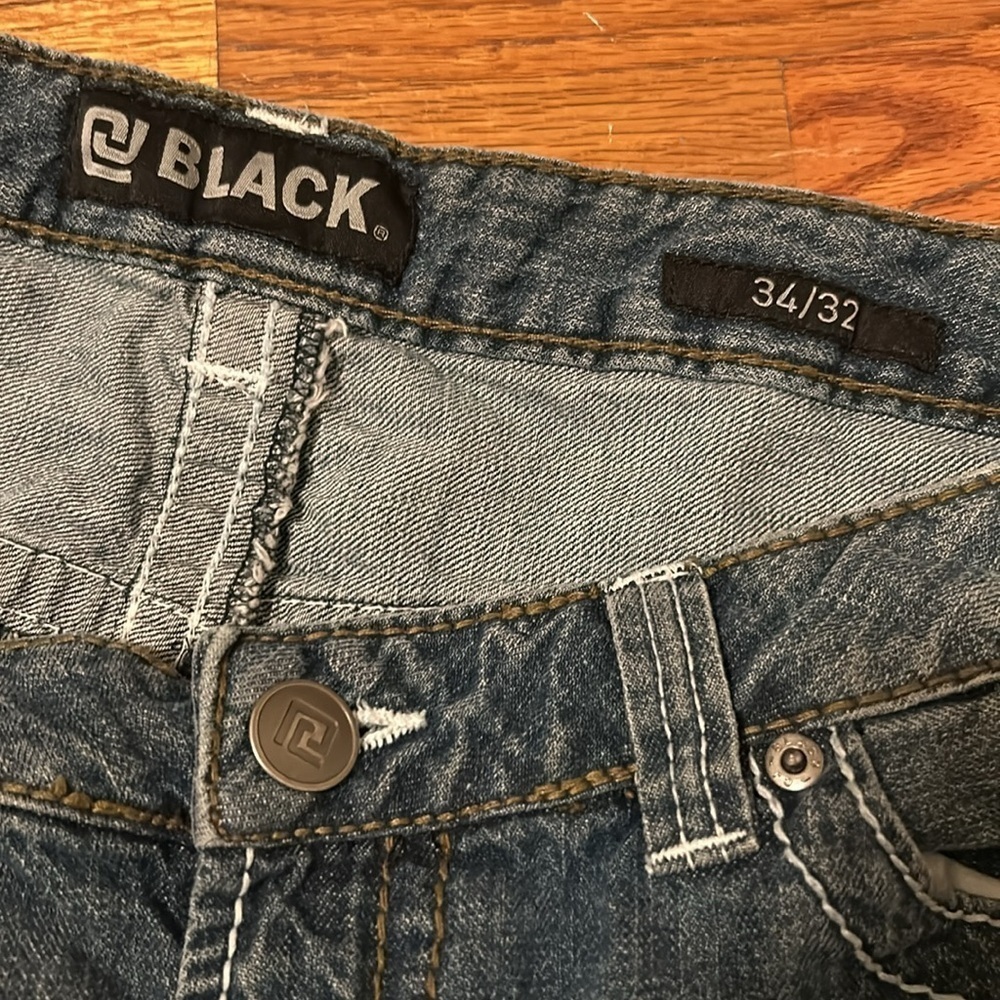 Black Brand Skinny Dark Blue Denim Jeans 34 x 32 - Picture 5 of 11